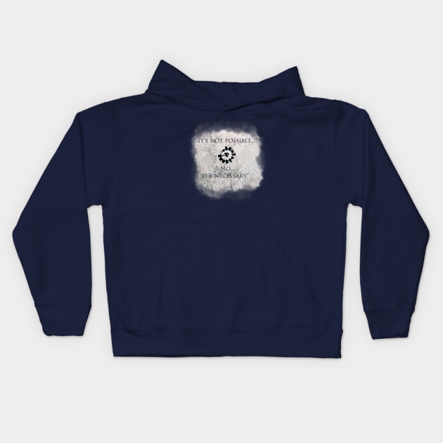 Interstellar docking scene. Kids Hoodie by ejacichen